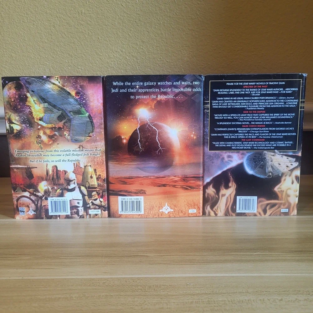 Lot Of 3 Star Wars Expanded Universe Hardcover Books Novels